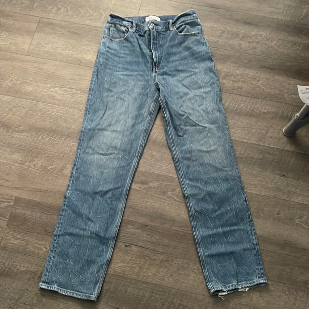 Abercrombie 90s straight ultra high rise